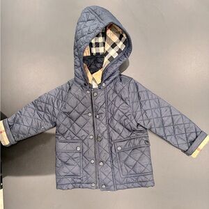 Burberry baby checked quilted jacket-size 3 (toddler)